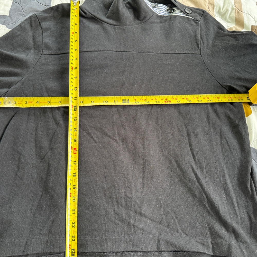 J. Crew Black Long Sleeve Tee - Picture 3 of 3